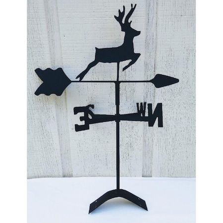 The Lazy Scroll Deer Roof Mount Weathervane deerroof